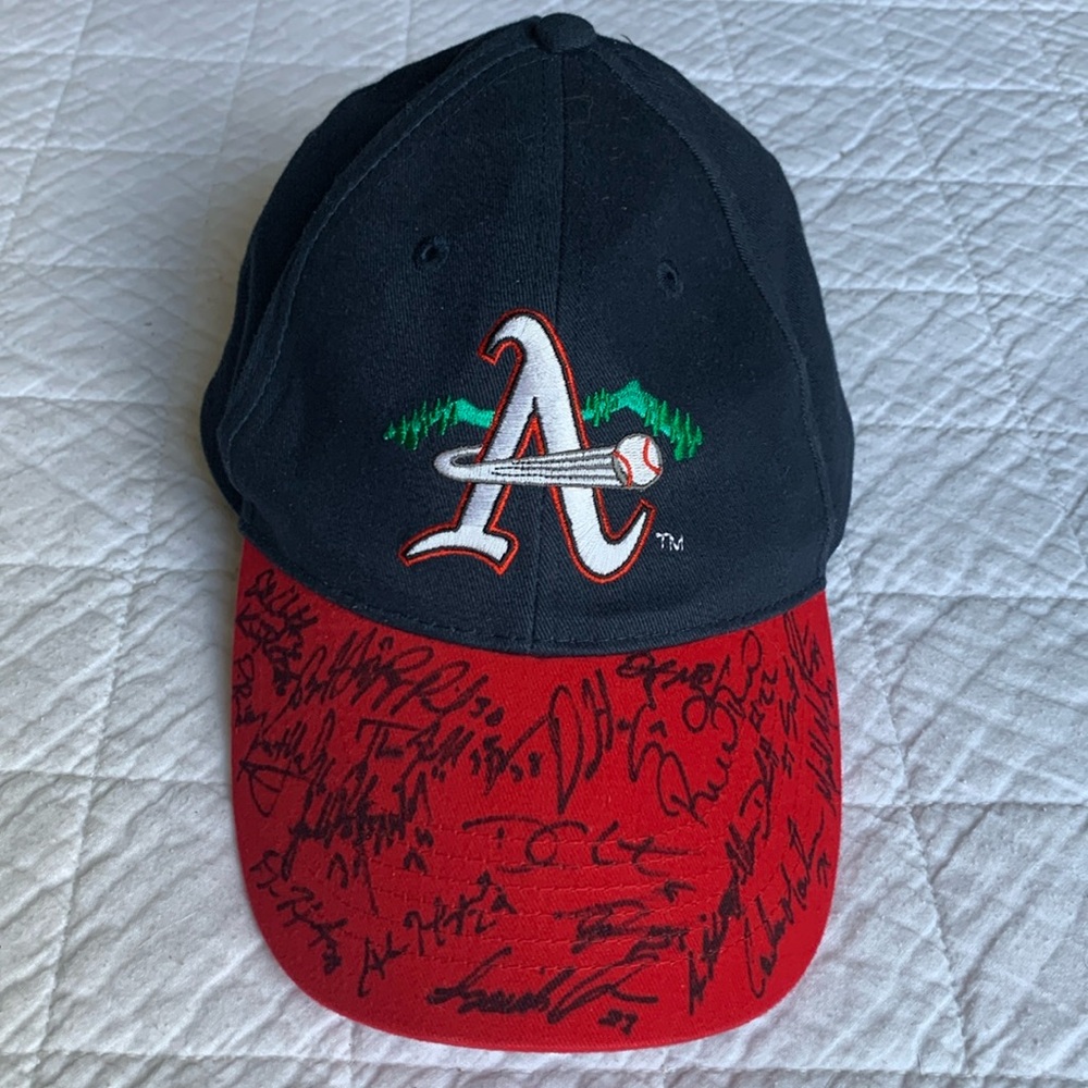 Asheville Tourist Hat Signed By Entire Team 
Logo Dated 2005-10